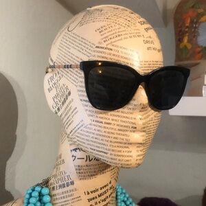 FLAW/PROJECT Burberry Katie Classic Black Sunglasses 3853/B7